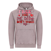 Vintage Zinc free hugs just kidding don't touch me Vintage Hoodie - MaliasSmallBusiness