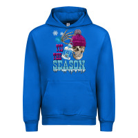 Cobalt tis the season winter skull Urban Hoodie - FaDigitalArtStudio
