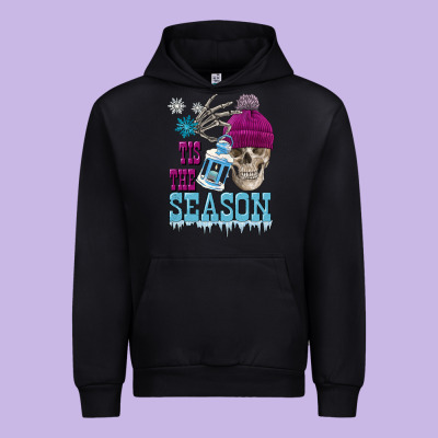 Tis The Season Winter Skull Urban Hoodie Designed By Fadigitalartstudio