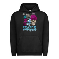 Pigment Black tis the season winter skull Urban Hoodie - FaDigitalArtStudio