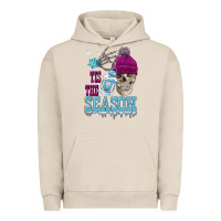 Pigment French Oak tis the season winter skull Urban Hoodie - FaDigitalArtStudio