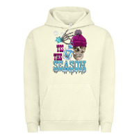 Pigment Pistachio tis the season winter skull Urban Hoodie - FaDigitalArtStudio