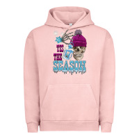 Pigment Salmon tis the season winter skull Urban Hoodie - FaDigitalArtStudio