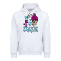White tis the season winter skull Urban Hoodie - FaDigitalArtStudio