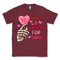 Burgundy i m a sucker for you Classic Tee - MaliasSmallBusiness