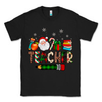 Black teacher Christmas Classic Tee - JahusDesignShop