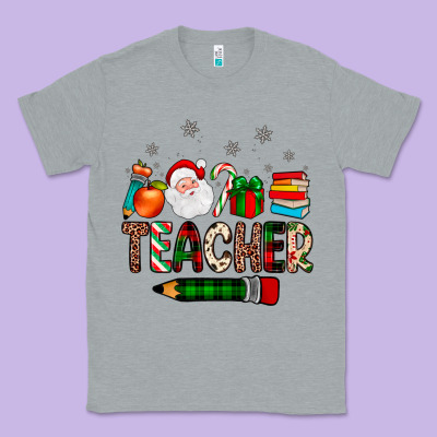 Teacher Christmas Classic Tee Designed By Jahusdesignshop