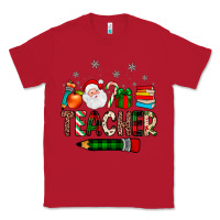 Red teacher Christmas Classic Tee - JahusDesignShop
