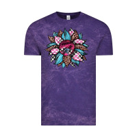 Cloud Purple race leopard sunflower Vintage Tee - JahusDesignShop