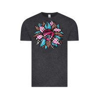 Vintage Black race leopard sunflower Vintage Tee - JahusDesignShop