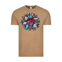 Vintage Coffee race leopard sunflower Vintage Tee - JahusDesignShop