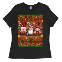 Black christmas gnomes Ladies Tee - Artiststas