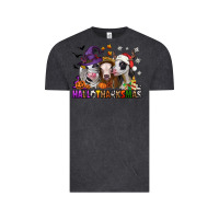 Vintage Black Happy Hallothanksmas heifers Vintage Tee - NancyCooperArtShop