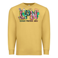 Antique Gold licensed practical nurse Premium Sweatshirt - CowGirlArtShop