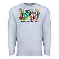 Heather Grey licensed practical nurse Premium Sweatshirt - CowGirlArtShop