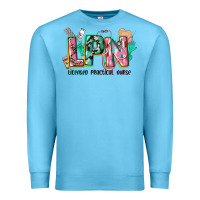 Ocean Blue licensed practical nurse Premium Sweatshirt - CowGirlArtShop