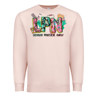 Pale Pink licensed practical nurse Premium Sweatshirt - CowGirlArtShop