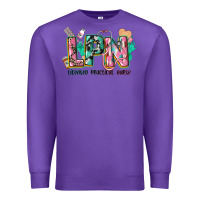 Purple licensed practical nurse Premium Sweatshirt - CowGirlArtShop