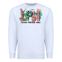 White licensed practical nurse Premium Sweatshirt - CowGirlArtShop