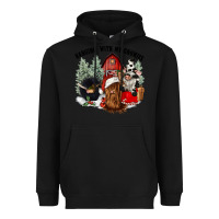 Black hanging with my gnomies Heavyweight Hoodie - CowGirlArtShop