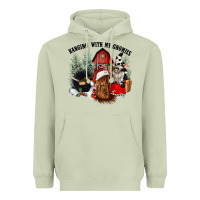 Matcha hanging with my gnomies Heavyweight Hoodie - CowGirlArtShop