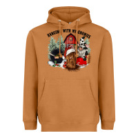Meerkat hanging with my gnomies Heavyweight Hoodie - CowGirlArtShop