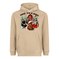 Mushroom hanging with my gnomies Heavyweight Hoodie - CowGirlArtShop