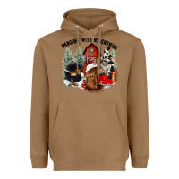 Toasted Coconut hanging with my gnomies Heavyweight Hoodie - CowGirlArtShop