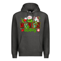Charcoal Heather nurse claus christmas Premium Hoodie - CowGirlArtShop
