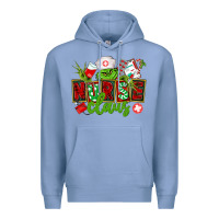 Colony Blue nurse claus christmas Premium Hoodie - CowGirlArtShop