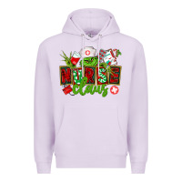 Lilac nurse claus christmas Premium Hoodie - CowGirlArtShop