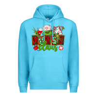 Ocean Blue nurse claus christmas Premium Hoodie - CowGirlArtShop