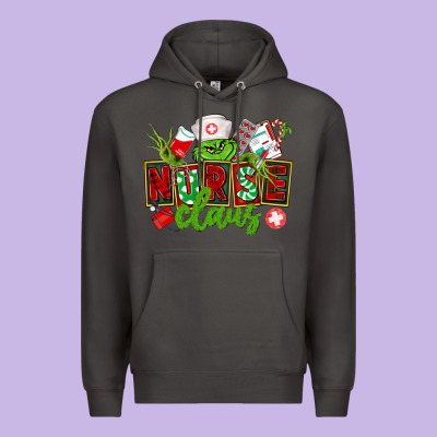 Nurse Claus Christmas Premium Hoodie Designed By Cowgirlartshop