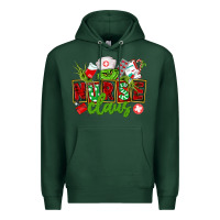 Sports Green nurse claus christmas Premium Hoodie - CowGirlArtShop