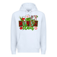 White nurse claus christmas Premium Hoodie - CowGirlArtShop