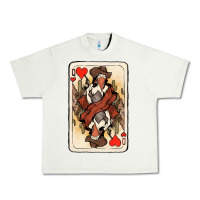 Pistachio queen of hearts cowgirl Urban Heavy Tee - NancyCooperArtShop