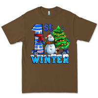 Cacao first winter with snowman Premium Tee - AdoDesignShop