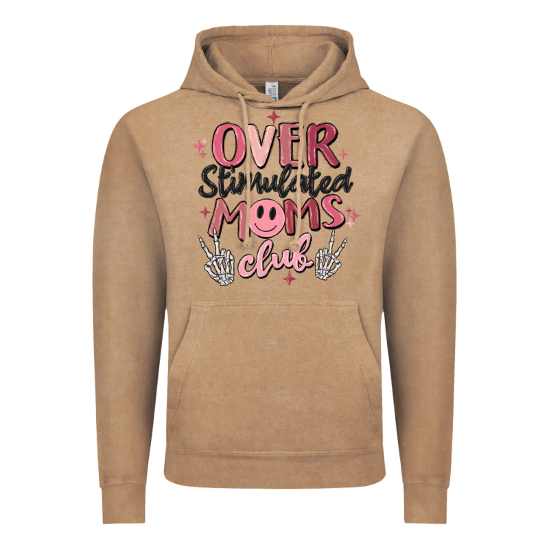 Over Stimulated Moms Club Vintage Hoodie by MaliasSmallBusiness | Teevron