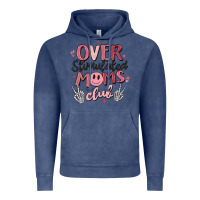 Vintage Denim over stimulated moms club Vintage Hoodie - MaliasSmallBusiness
