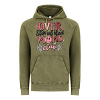 Vintage Olive over stimulated moms club Vintage Hoodie - MaliasSmallBusiness