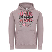 Vintage Zinc over stimulated moms club Vintage Hoodie - MaliasSmallBusiness