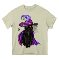 Mossy black witch cat Heavy Core Tee - BundleAndBundleShop