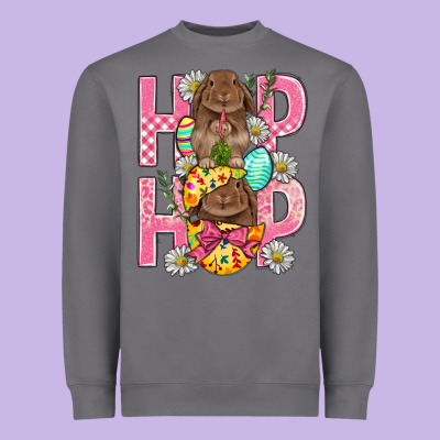 Hip Hop Easter Heavyweight Sweatshirt Designed By Bundleandbundleshop