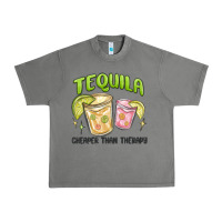 Tornado tequila cheaper than therapy Urban Heavy Tee - MaliasSmallBusiness