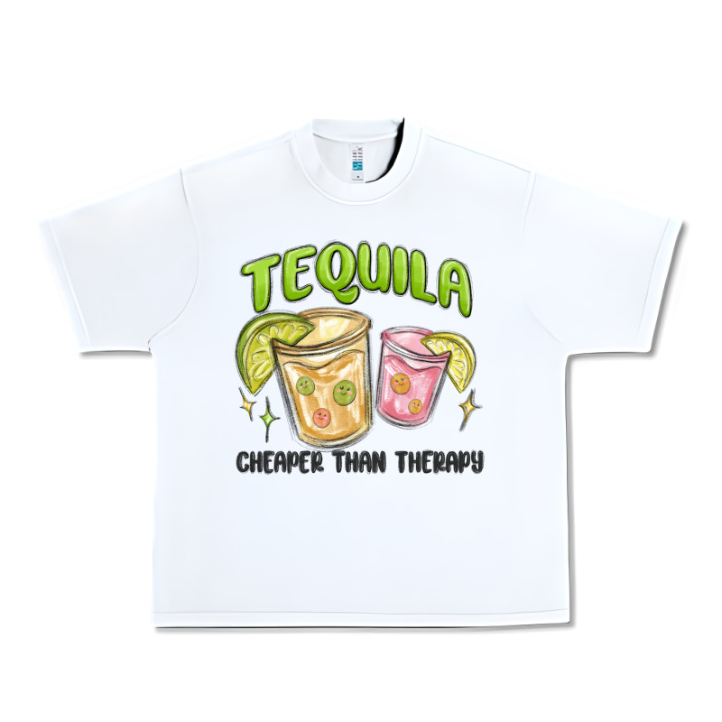 Tequila Cheaper Than Therapy Urban Heavy Tee by MaliasSmallBusiness | Teevron