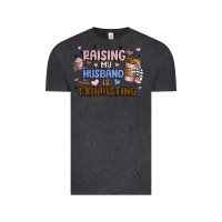 Vintage Black raising my husband is exhausting Vintage Tee - MaliasSmallBusiness