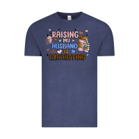 Vintage Denim raising my husband is exhausting Vintage Tee - MaliasSmallBusiness