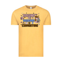 Vintage Mustard raising my husband is exhausting Vintage Tee - MaliasSmallBusiness
