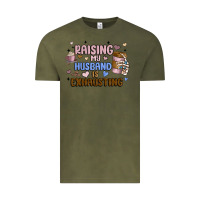 Vintage Olive raising my husband is exhausting Vintage Tee - MaliasSmallBusiness