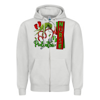 Dove Grey Christmas Character Zipper Hoodie - NancyCooperArtShop